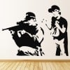 Sniper Soldier Banksy Wall Sticker
