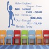 Language Basics Hello School Education Wall Sticker