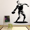 Discus Throwing Athletics Sports Wall Sticker