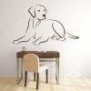 Sitting Labrador Dog Wall Sticker