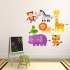 Safari Animals Nursery Wall Sticker Set