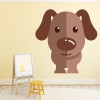 Cute Brown Dog Pet Wall Sticker