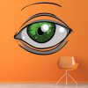 Green Eye Halloween Wall Sticker