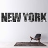 New York City Text Wall Sticker