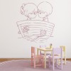 Boy Girl Boat Bathroom Wall Sticker