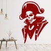 Pirate Skull Sea Captain Wall Sticker