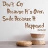 Smile Because It Happened Dr Seuss Quote Wall Sticker