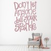 Don't Let Anyone Dull Your Sparkle Life Quote Wall Sticker