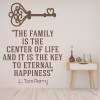 Family Quote Centre Of Life Wall Sticker