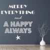 Merry Everything Happy Always Christmas Wall Sticker