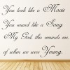 When We Were Young Adele 25 Song Lyrics Wall Sticker