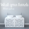 Wash Your Hands Bathroom Quote Wall Sticker