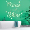Rinse And Shine Bathroom Quote Wall Sticker