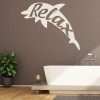 Relax Dolphin Bathroom Wall Sticker