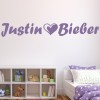 Justin Bieber Love Heart Wall Sticker