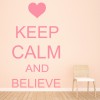 Keep Calm Justin Bieber Quote Wall Sticker