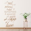 A Pinch Of Patience Kitchen Quotes Wall Sticker