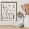 A Pinch of Salt Kitchen Quote Wall Sticker