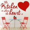 Where The Heart Is Kitchen Quote Wall Sticker