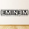 Have You Ever Loved Someone Eminem Lyrics Wall Sticker