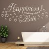 Happiness Bathroom Quote Wall Sticker