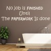 Paperwork Funny Toilet Quote Wall Sticker