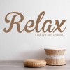 Relax Bathroom Quote Wall Sticker