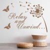 Relax And Unwind Bathroom Quote Wall Sticker