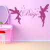 Personalised Name Fantasy Fairy Wall Sticker