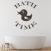 Bath Time Bathroom Quote Wall Sticker
