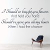 Bruno Mars When I Was Your Man Wall Sticker
