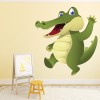 Happy Green Crocodile Wall Sticker