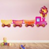 Pink Balloon Train Nursery Wall Sticker