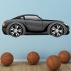 Black Race Car Wall Sticker