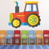 Red Tractor Childrens Wall Sticker
