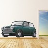 Green Mini Cooper Car Wall Sticker