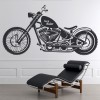 Dark Rider Motorcycle Motorbike Wall Sticker