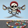 Skull & Sword Pirate Wall Sticker