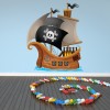 Jolly Roger Pirate Ship Wall Sticker