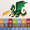 Green Dragon Monster Kids Wall Sticker