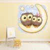 Owl, Moon & Stars Nursery Wall Sticker