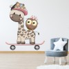 Owl & Giraffe Nursery Wall Sticker Cartoon