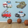 Emergency Vehicle Childrens Wall Sticker