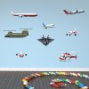 Helicopter Plane Aircraft Wall Sticker Set