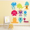 Scary Monsters Wall Sticker Set