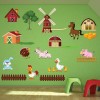Farmyard Animals Wall Sticker Set