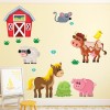 Farmyard Animal Cow Horse Wall Sticker Set