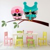 Cool Owls On Tree Branch Wall Sticker