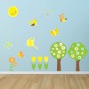 Trees, Butterflies & Flower Wall Sticker Set