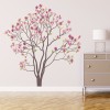 Pink Rose Tree Wall Sticker